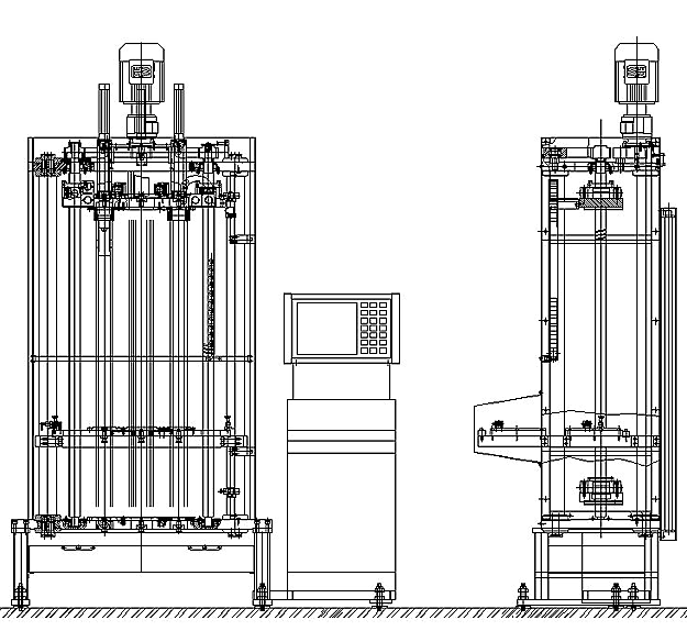 Technische Zeichnung - Montagepresse für Gummiring