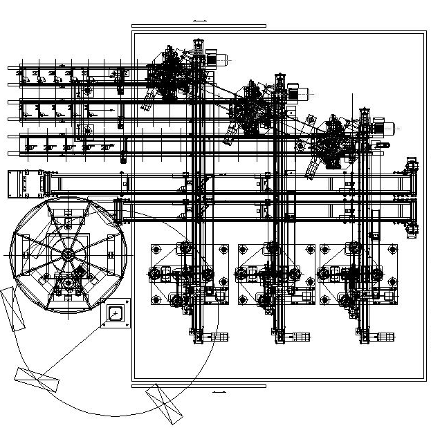 Technische Zeichnung - Richtmaschine Schaltgabel