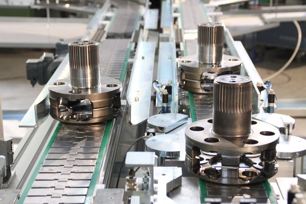 Plattenkettenband Transportband für Werkstücke