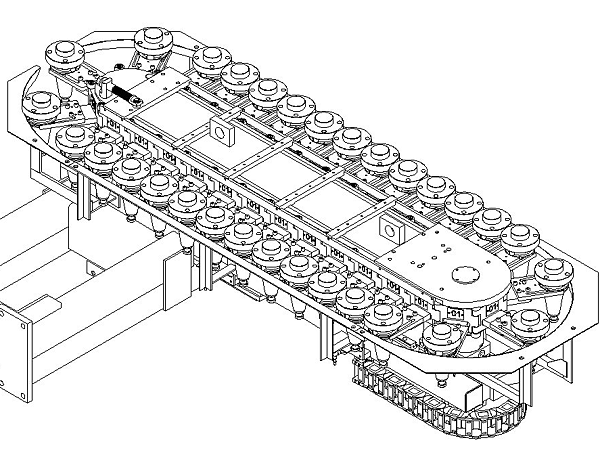 Zeichnung Werkzeugmagazin Horizonta